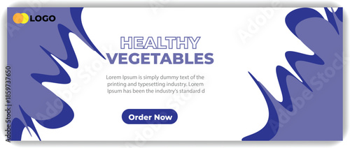 Facebook cover photo design vector templates