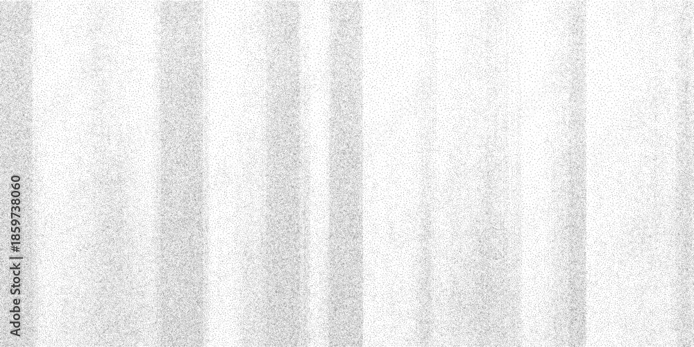 Fototapeta premium Vertical grain fade scan texture, subtle stipple density transition with diffuse spray paint noise and minimal black and white gradient, vector illustration