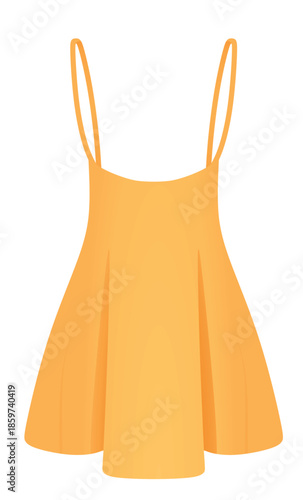 High waist skirt. vector illustration