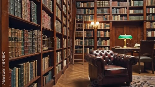 Golden birdcage filled with driftwood on wooden shelf