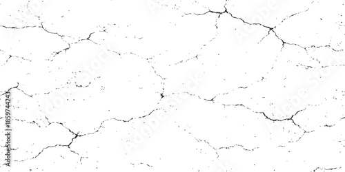 Aged grunge white paint on a cracked concrete wall surface creates a rough textured background with a dirty macro stone pattern