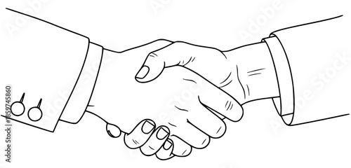 a black and white of people shaking hands, black, hand, handshake, people, shake, against transparent background