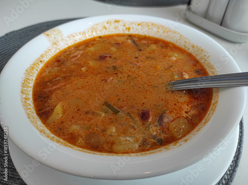 soup with meat