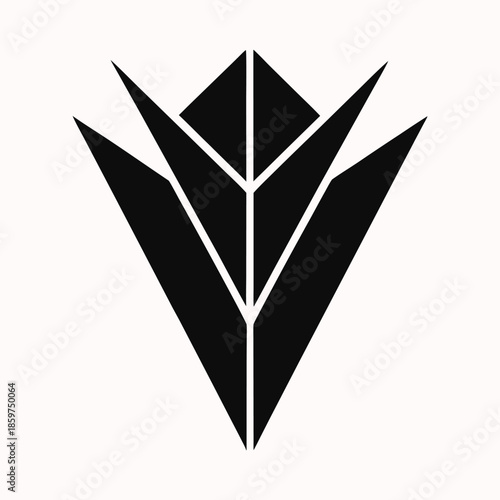 Modern geometric abstract logo icon suitable for branding and corporate design