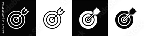 Target Dual Monochrome Icon Set