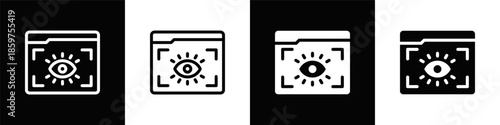 View Dual Monochrome Icon Set
