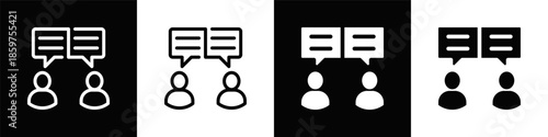 Discussion Dual Monochrome Icon Set
