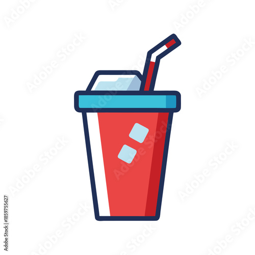 Simple Drink With Straw