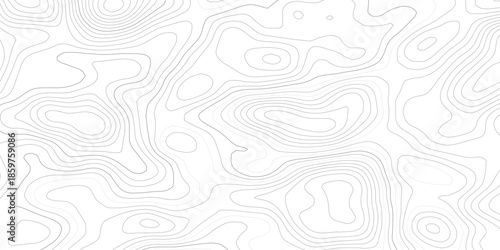 Gray wave paper curved reliefs abstract on transparent background, Abstract topographic contours map background, topography line map. Vintage outdoors style. World map Template. Stock vector