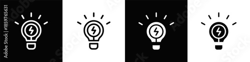 Creativity Icon With Black And White Background