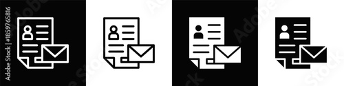 Branding Icon With Black And White Background