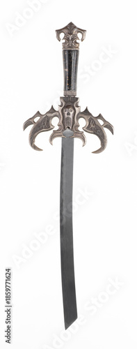 Canvas Print King's sword isolated on white background