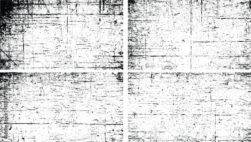 Distressed grunge texture with black and white abstract background