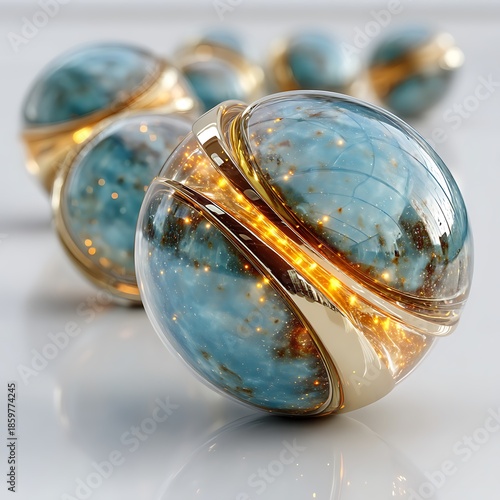 Stunning cosmic energy sphere in transparent form high resolution picture