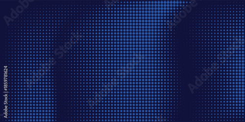 Abstract blue particle background. Flow wave with dot landscape. Digital data structure. Future mesh or sound grid. Pattern point visualization.