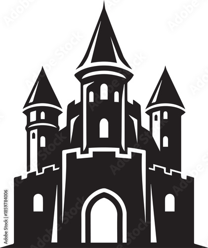 Global logistics and supply chain concept vector illustration with cargo ship and shipping containers