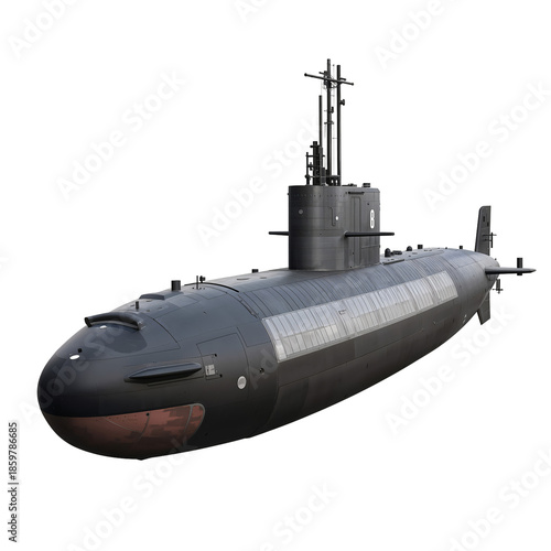 Submarine Floating in Water During Day Near Coastline With Clear Visibility