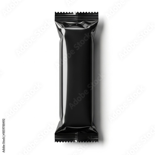 Single chocolate bar package isolated on white background