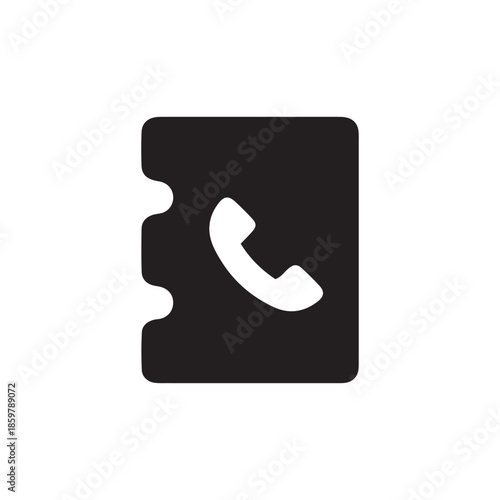Phonebook contacts icon vector illustration,