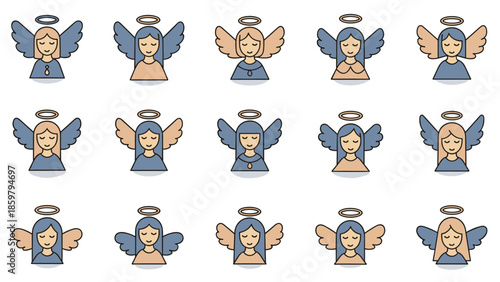 angel icon vekor