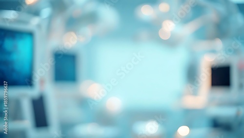 Blurred Operating Room Background – Medical Healthcare Copy Space