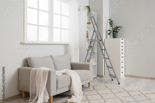 Interior of light living ro...