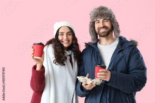 Beautiful young couple in w...