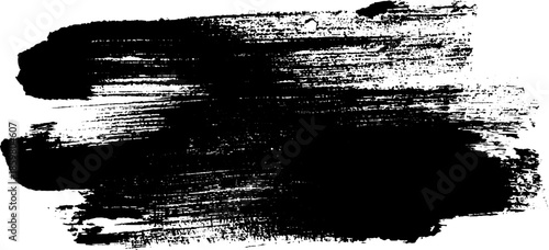 Bold black ink brushstroke high contrast sumi-e painting design