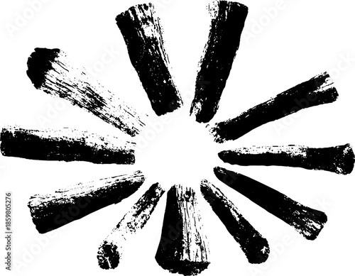 Black and white driftwood stencil art for artistic design projects