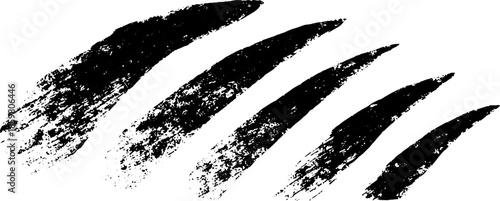 Black and white jagged diagonal strokes stencil for urban art and design projects