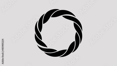 Interwoven Circular Braid Emblem