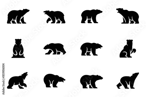 Bear Silhouette Set
