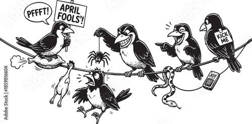 funny bird on a wire, bird, food, rose, xmas, flower, seamless, fairy tale, fantasy, art, winter, fairytale, outline, pattern, children, cat, nature, animal, coloring book, sketch, drawing, vector, il