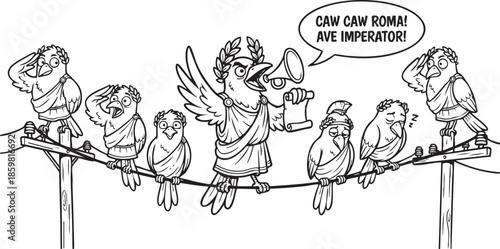 funny bird on a wire, bird, food, rose, xmas, flower, seamless, fairy tale, fantasy, art, winter, fairytale, outline, pattern, children, cat, nature, animal, coloring book, sketch, drawing, vector, il