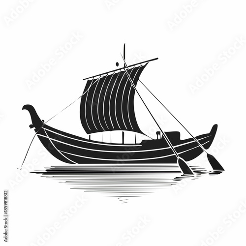 ship on a white background