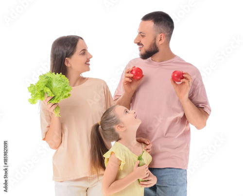 Happy parents with their li...