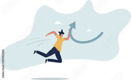 Change, transform or transition, turn into opposite direction form down to up,life and employment of people.