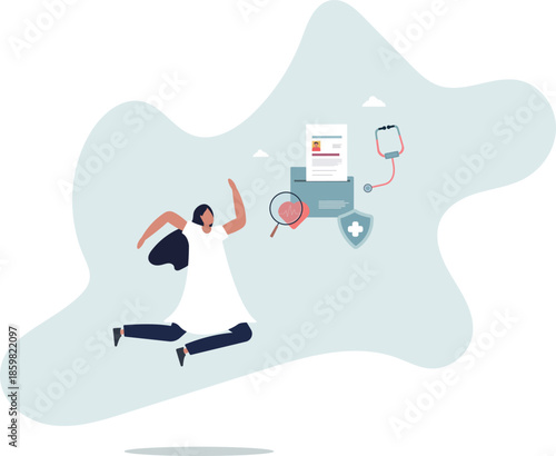 Medical history and record information about patient.life and employment of people.