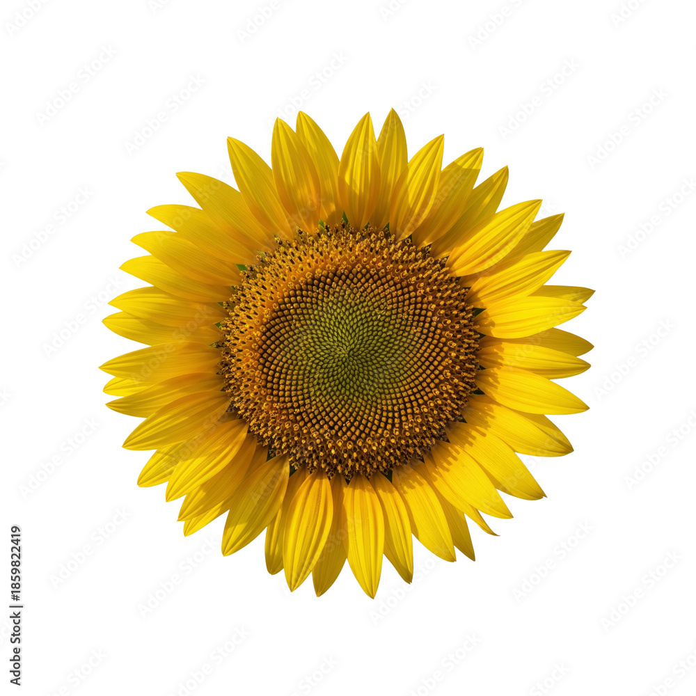 Fototapeta premium Closeup of bright sunflower in full bloom