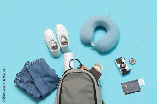 Backpack with travelling be...