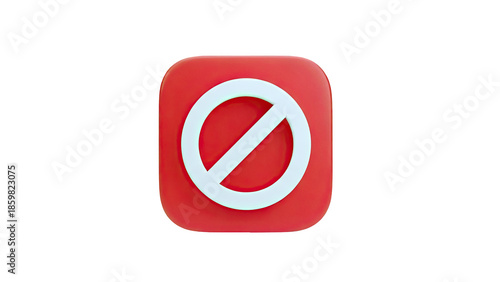 3D Rendered Red Prohibition Sign Icon Free Download 3D Rendered Red Prohibition Sign Icon - GFXLoad