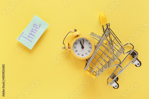 Paper with word TIME, tiny ...