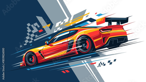 abstract background with car