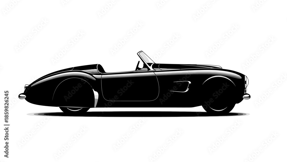 Obraz premium vintage car isolated on white