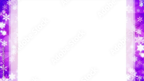 Sparkling snowflake loop background material