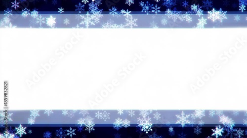 Sparkling snowflake loop background material