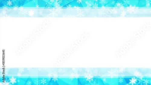 Sparkling snowflake loop background material