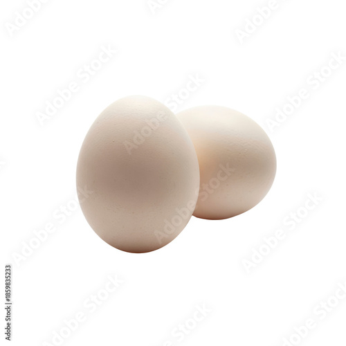 Two eggs isolated on Transparent Background