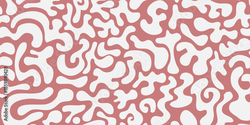 Abstract Organic Shapes Pattern Background.