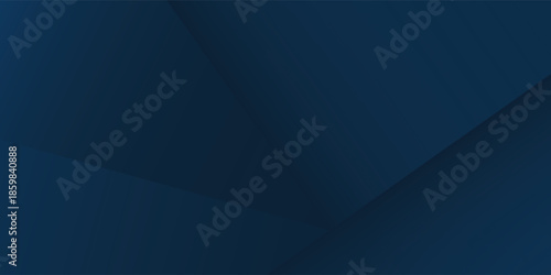 Abstract Geometric Dark Blue Background with Subtle Shadows.